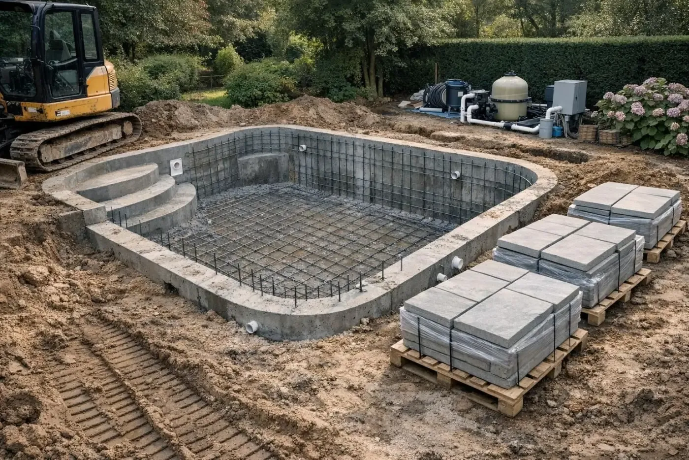 Chiffrer une piscine enterrée pour pisciniste