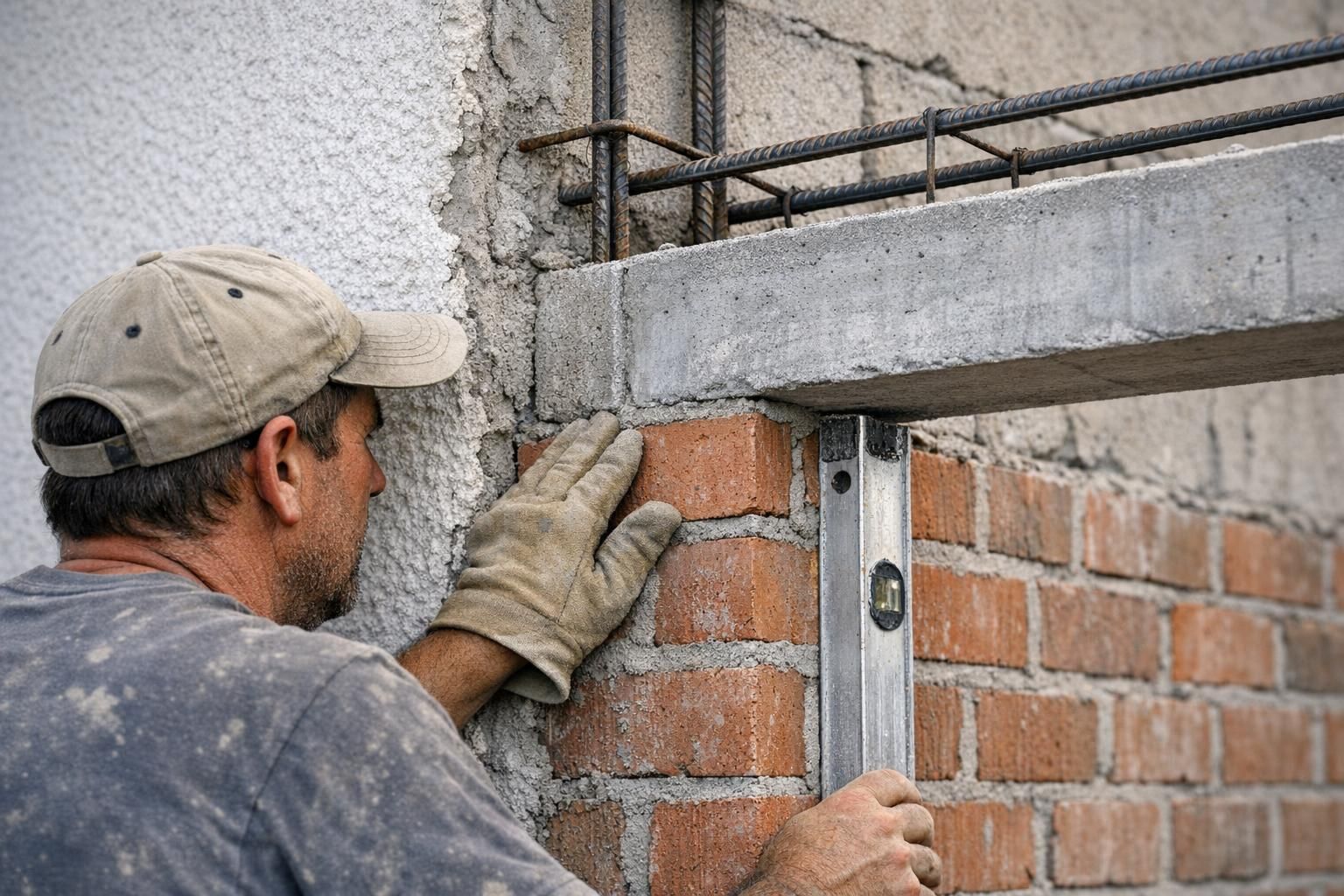 Raccord entre un mur existant et l'élévation d'une extension en maçonnerie