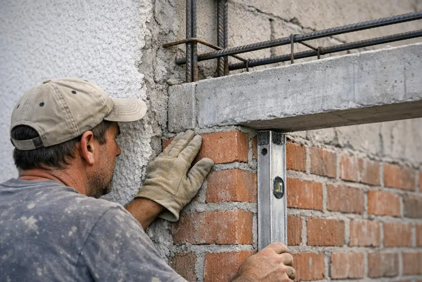 Raccord entre un mur existant et l'élévation d'une extension en maçonnerie