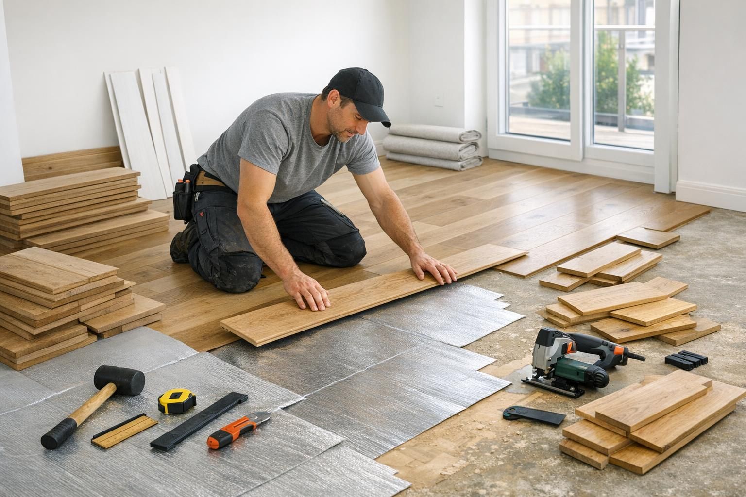 Prix pose parquet au m² : éléments du devis menuisier